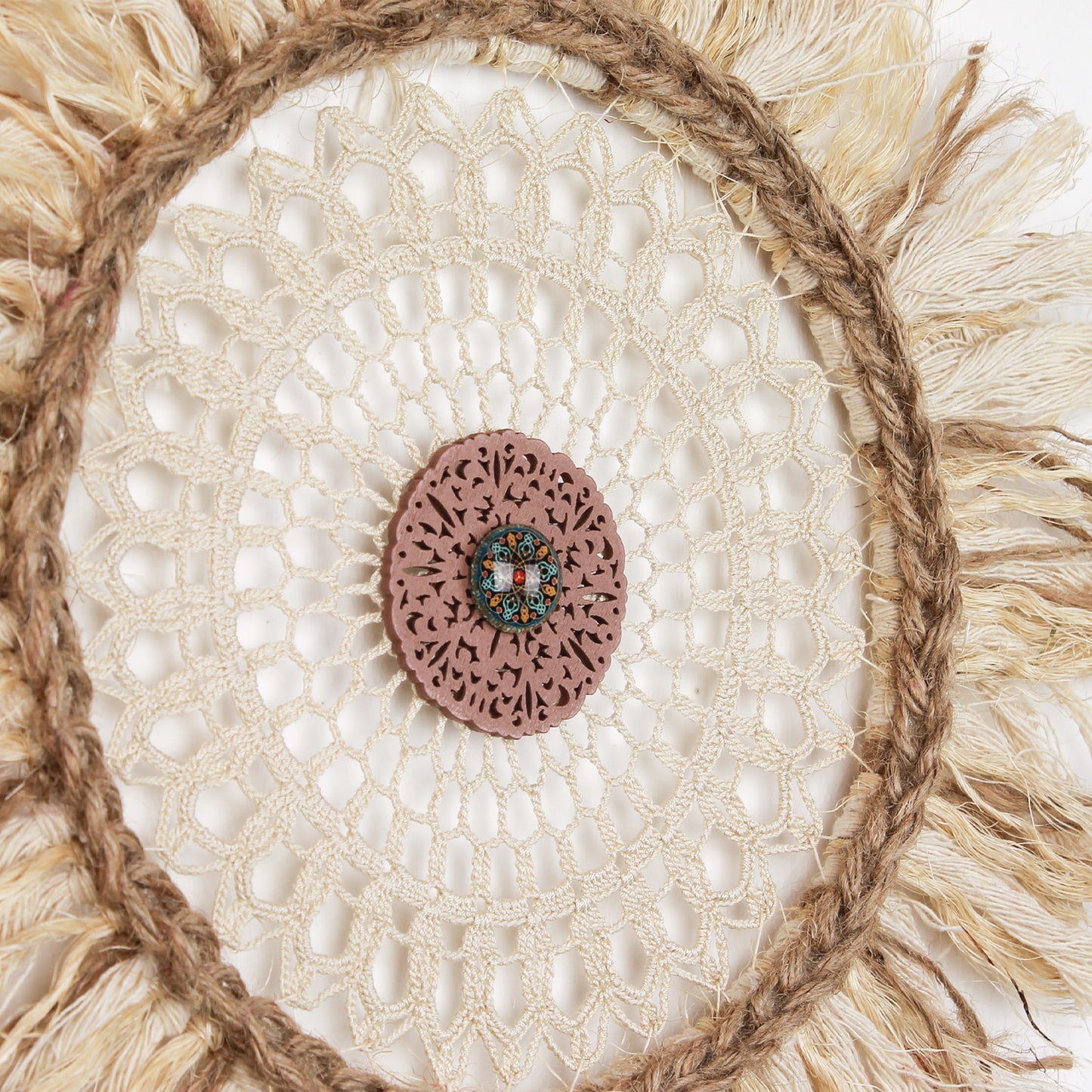 Round Wall Decoration with Mandala Design