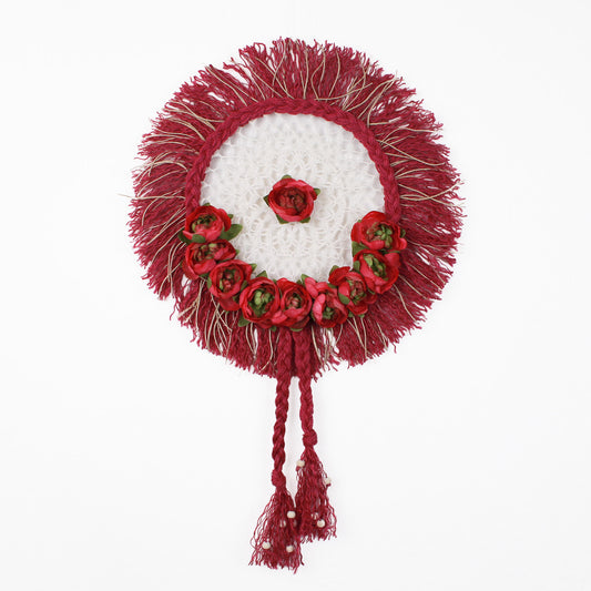 Romantic Wall Hanging Red and Berry