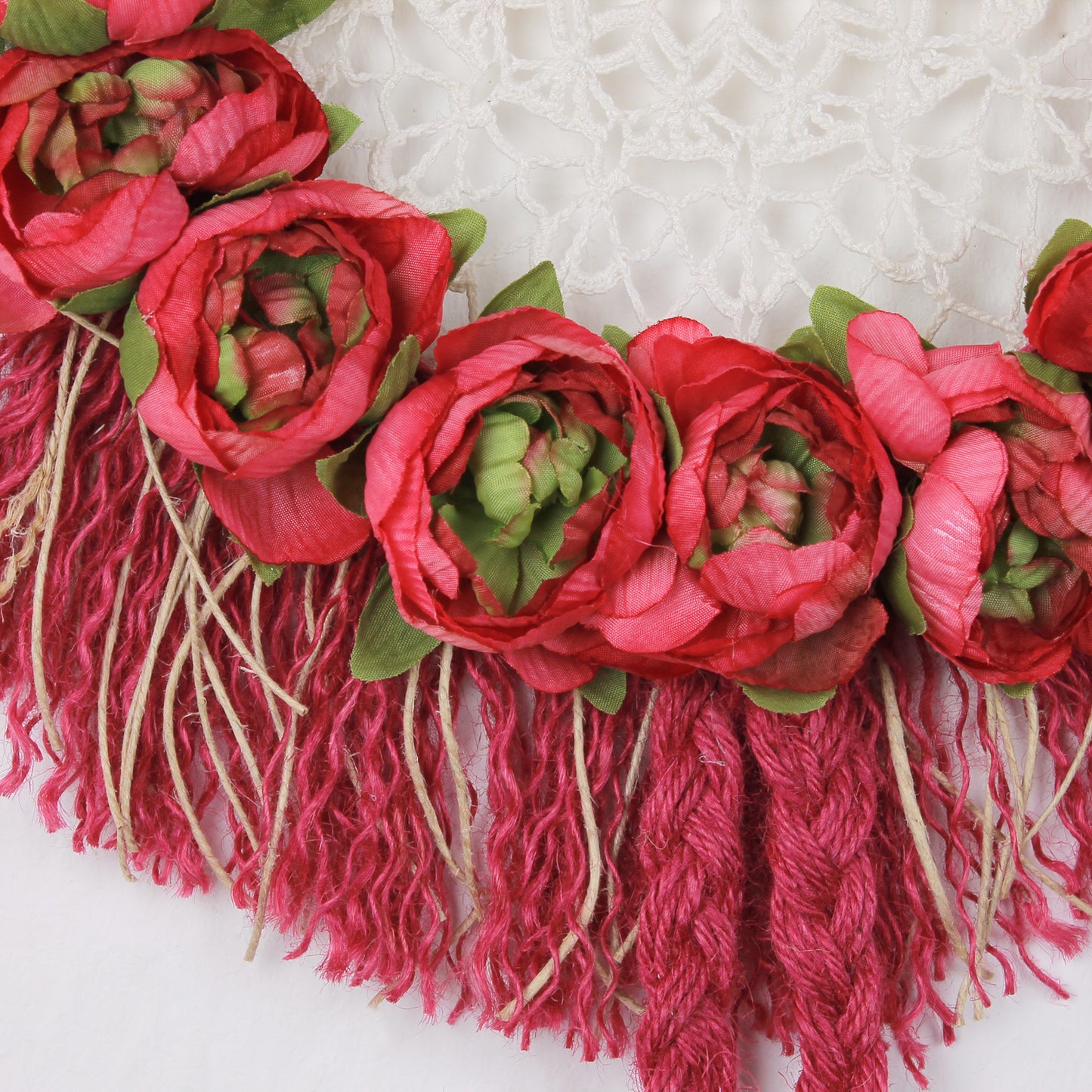 Romantic Wall Hanging Red and Berry