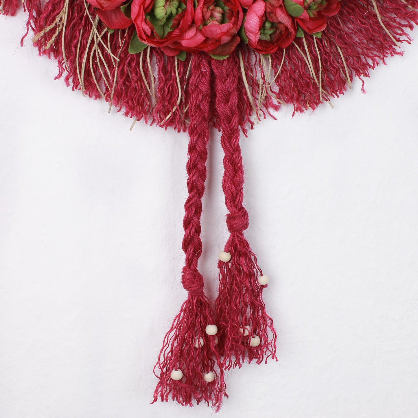 Romantic Wall Hanging Red and Berry