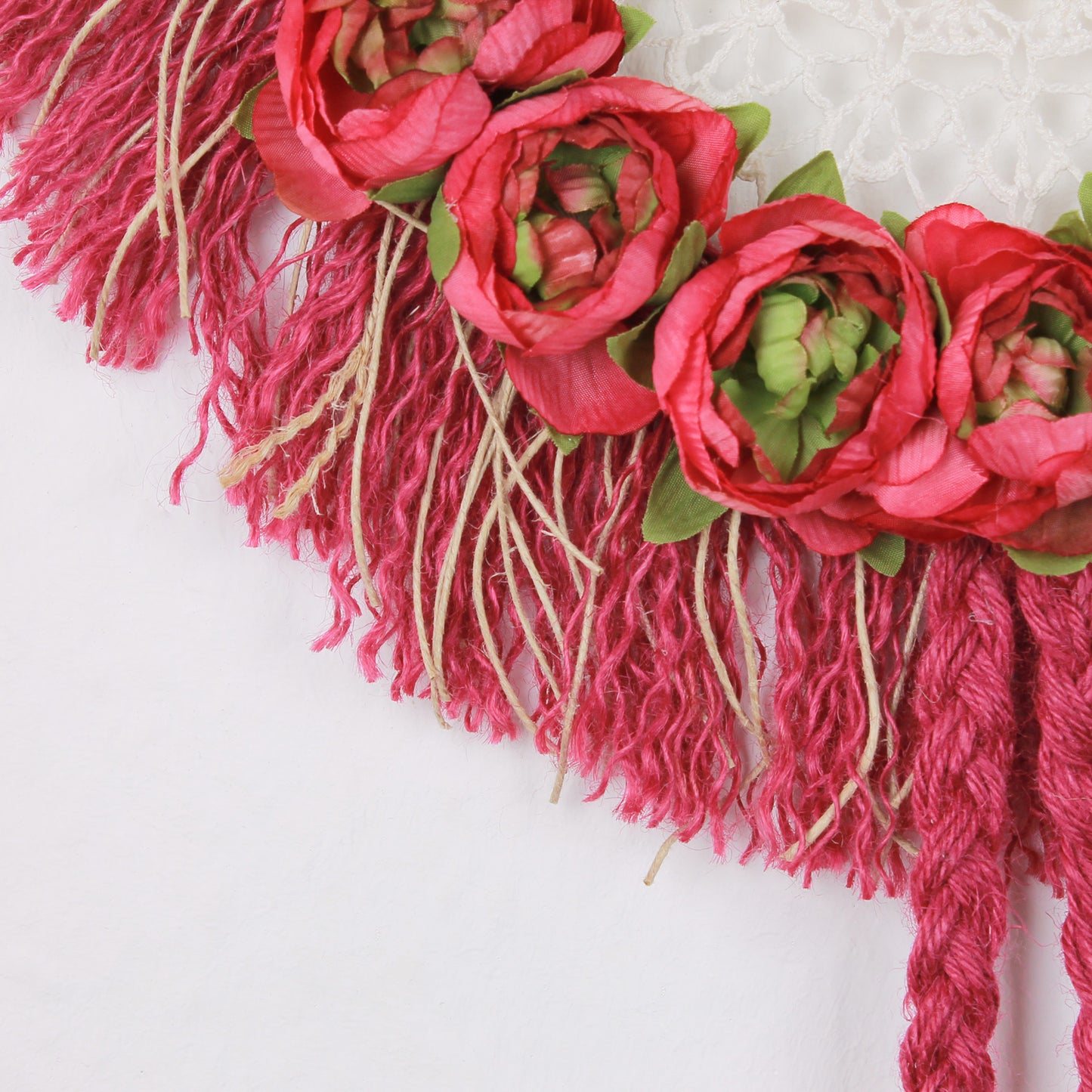 Romantic Wall Hanging Red and Berry