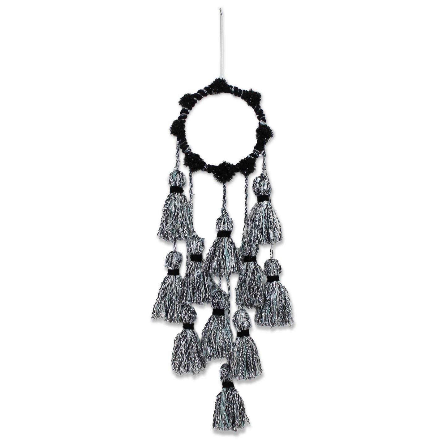 Small Boho Dreamcatcher with Glitter Accents