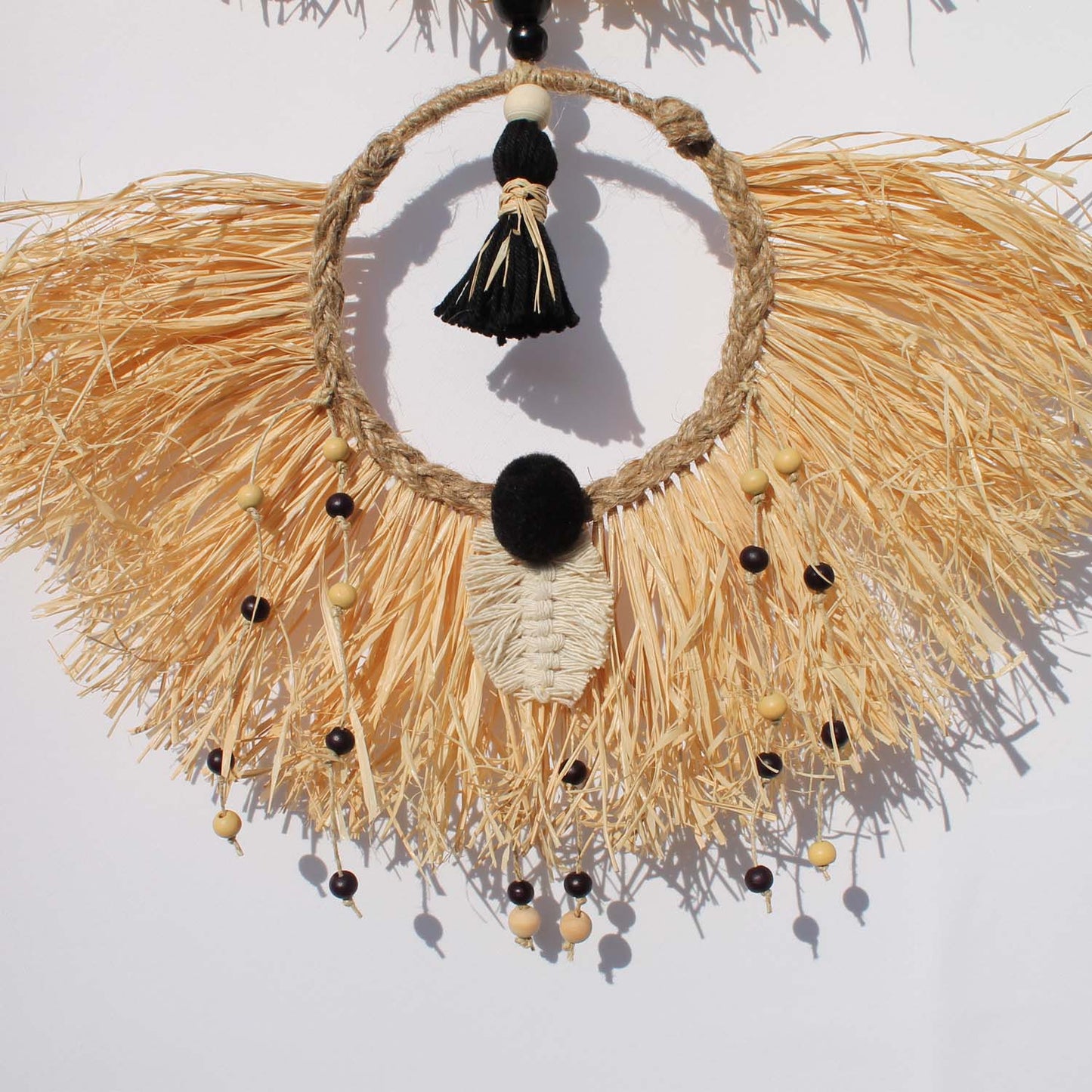 Playful Boho Wall Hanging with Shells and Tassels