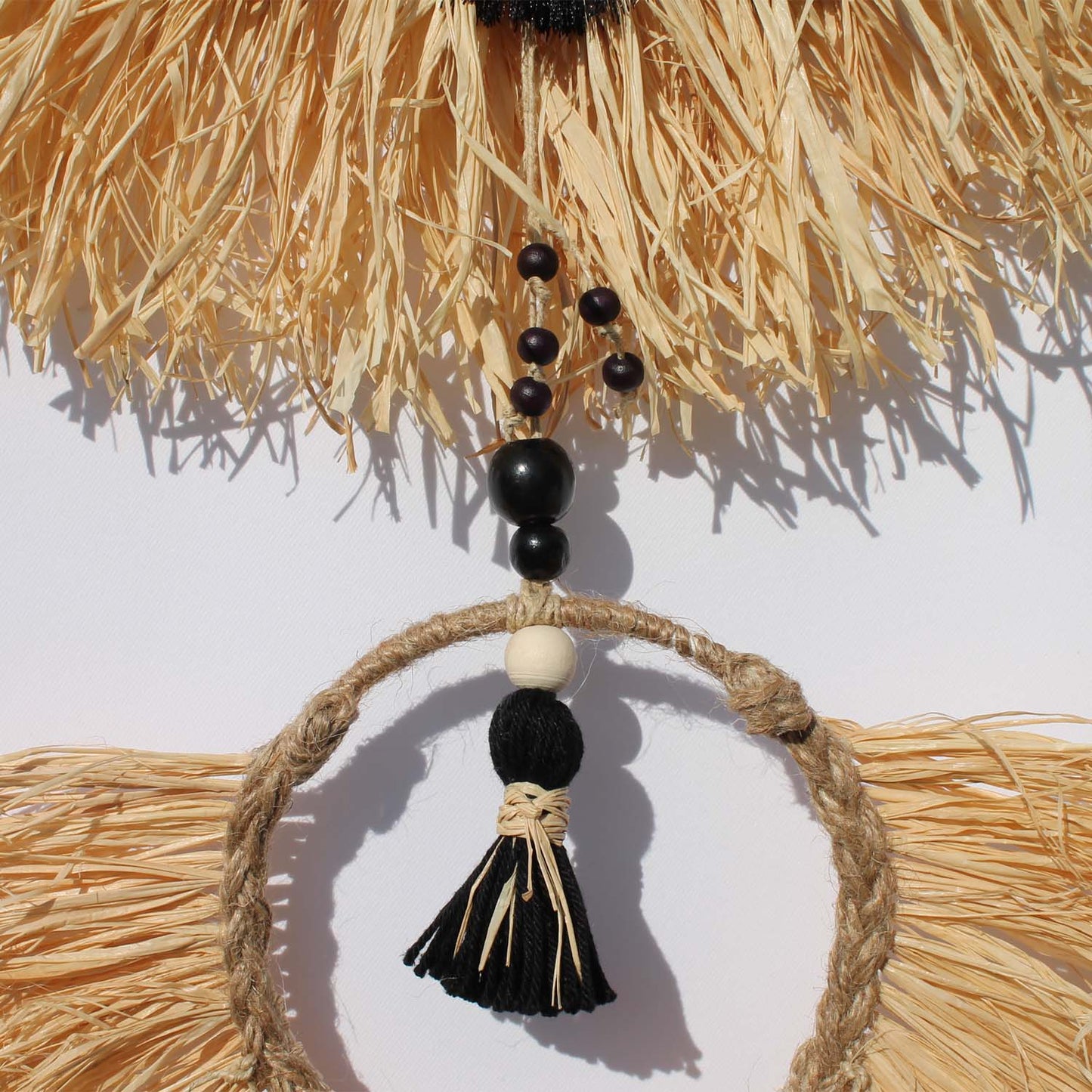 Playful Boho Wall Hanging with Shells and Tassels